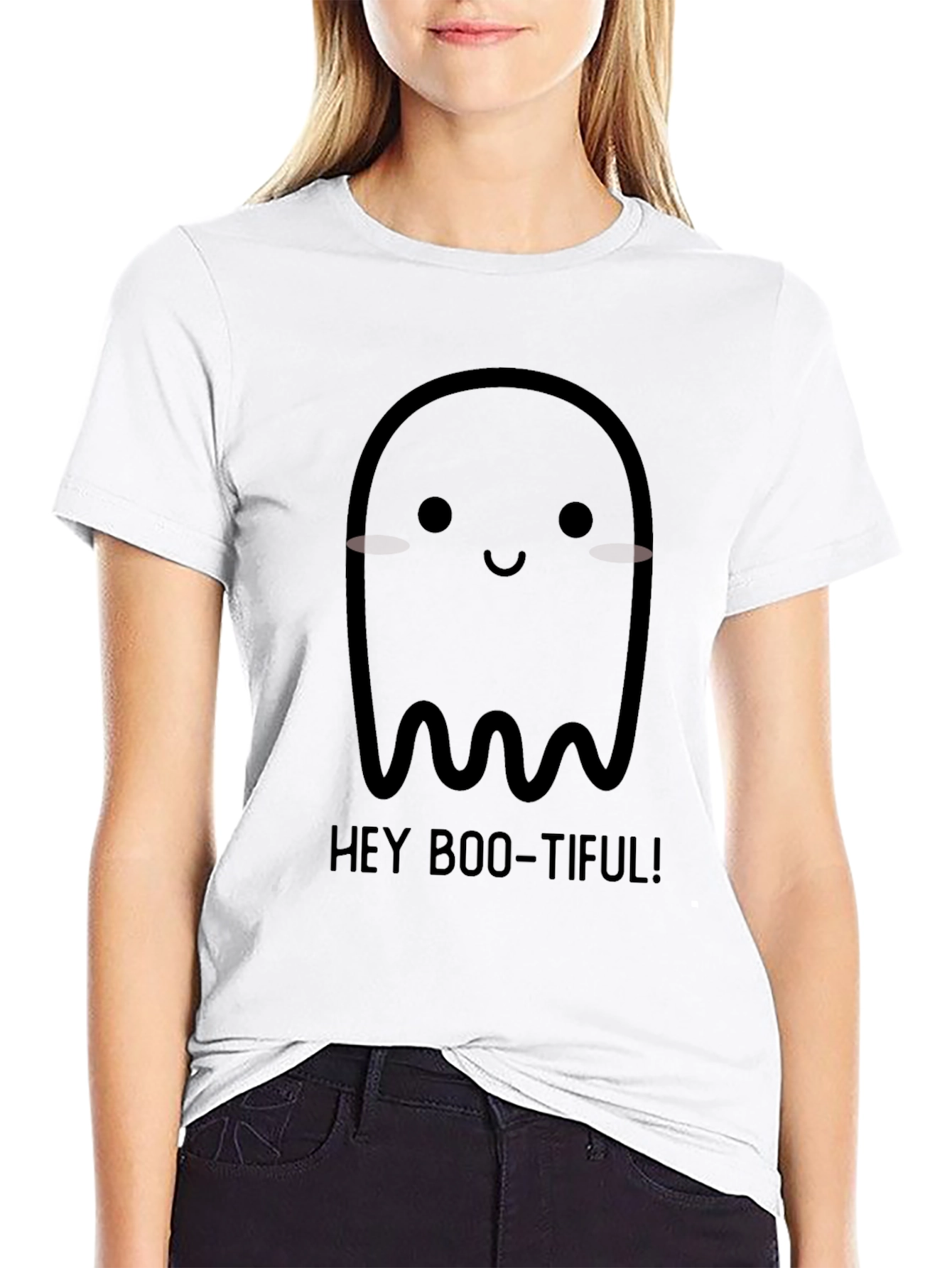 Hey Boo-tiful Ghost Graphic Tee