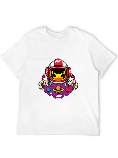 Astronaut Galaxy Graphic Black T-Shirt