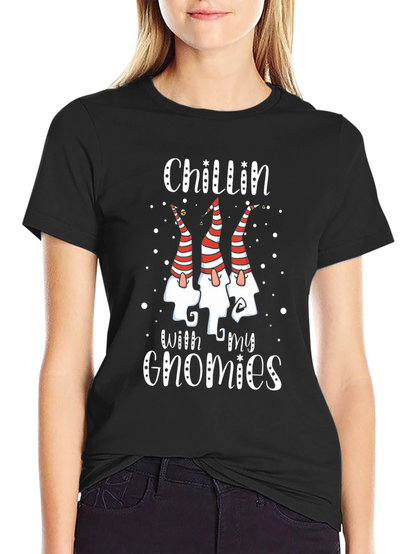 Chillin with my Gnomies Graphic Tee