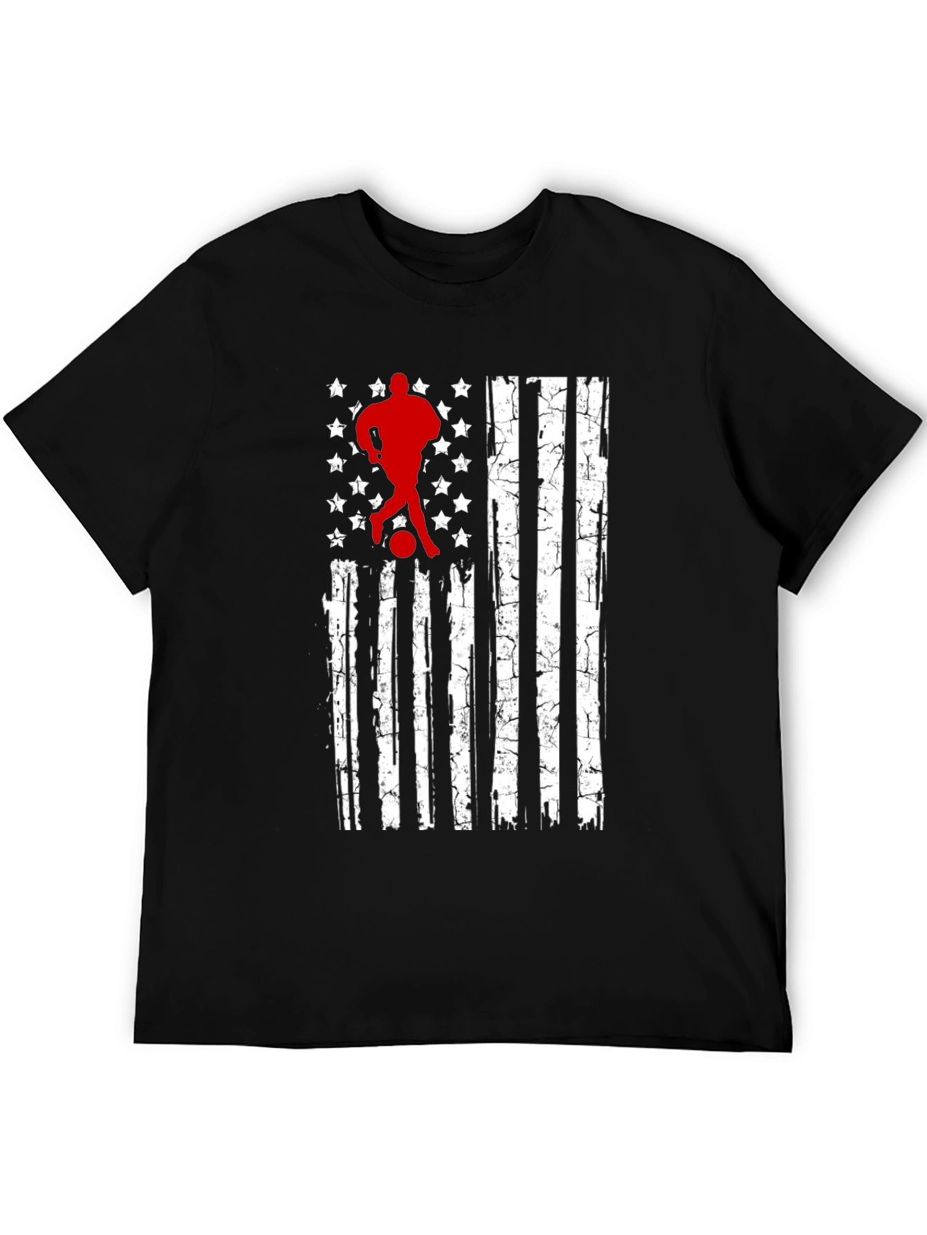Soccer USA Flag T-Shirt - Patriotic Graphic Tee