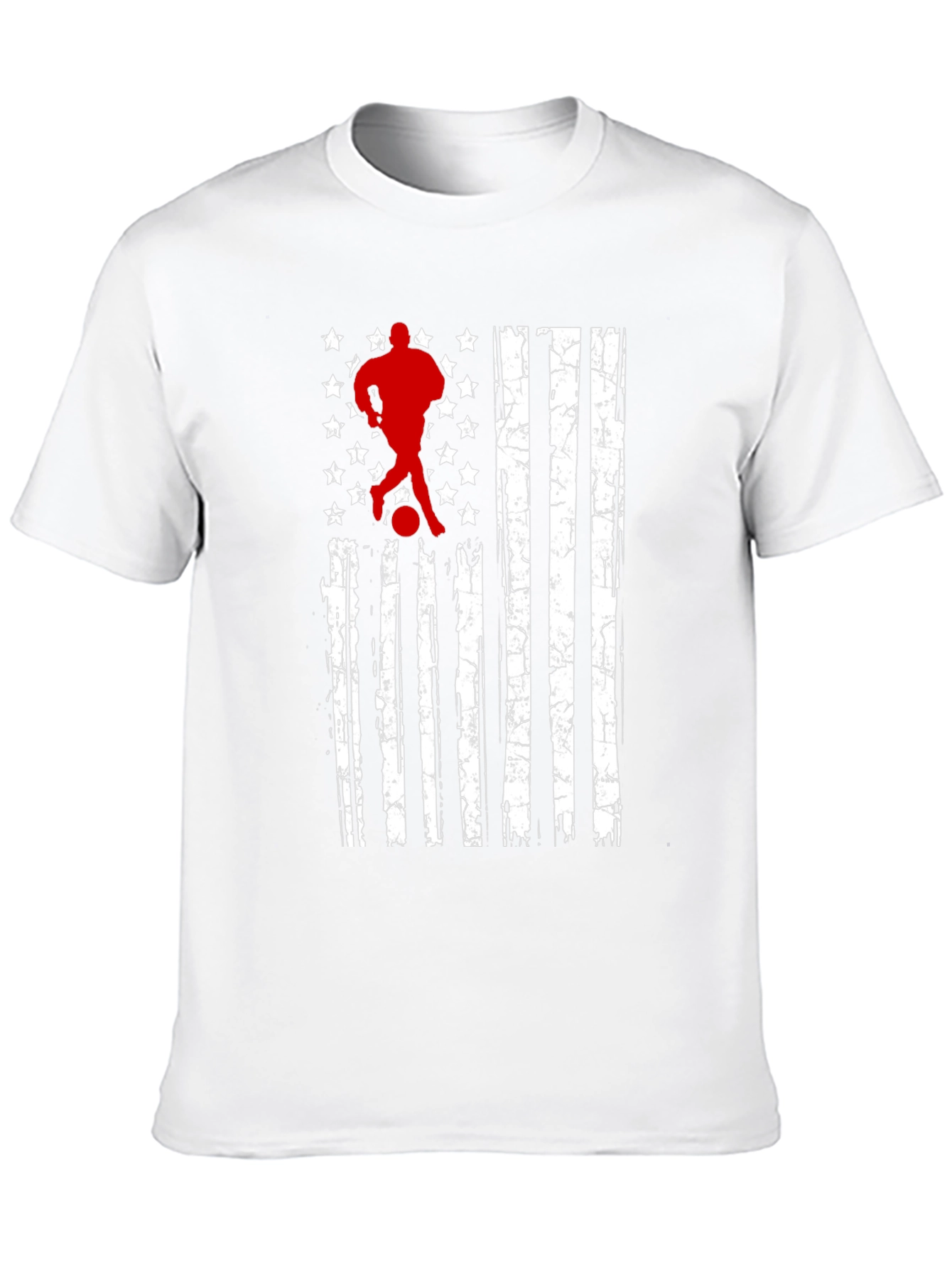 Soccer USA Flag T-Shirt - Patriotic Graphic Tee