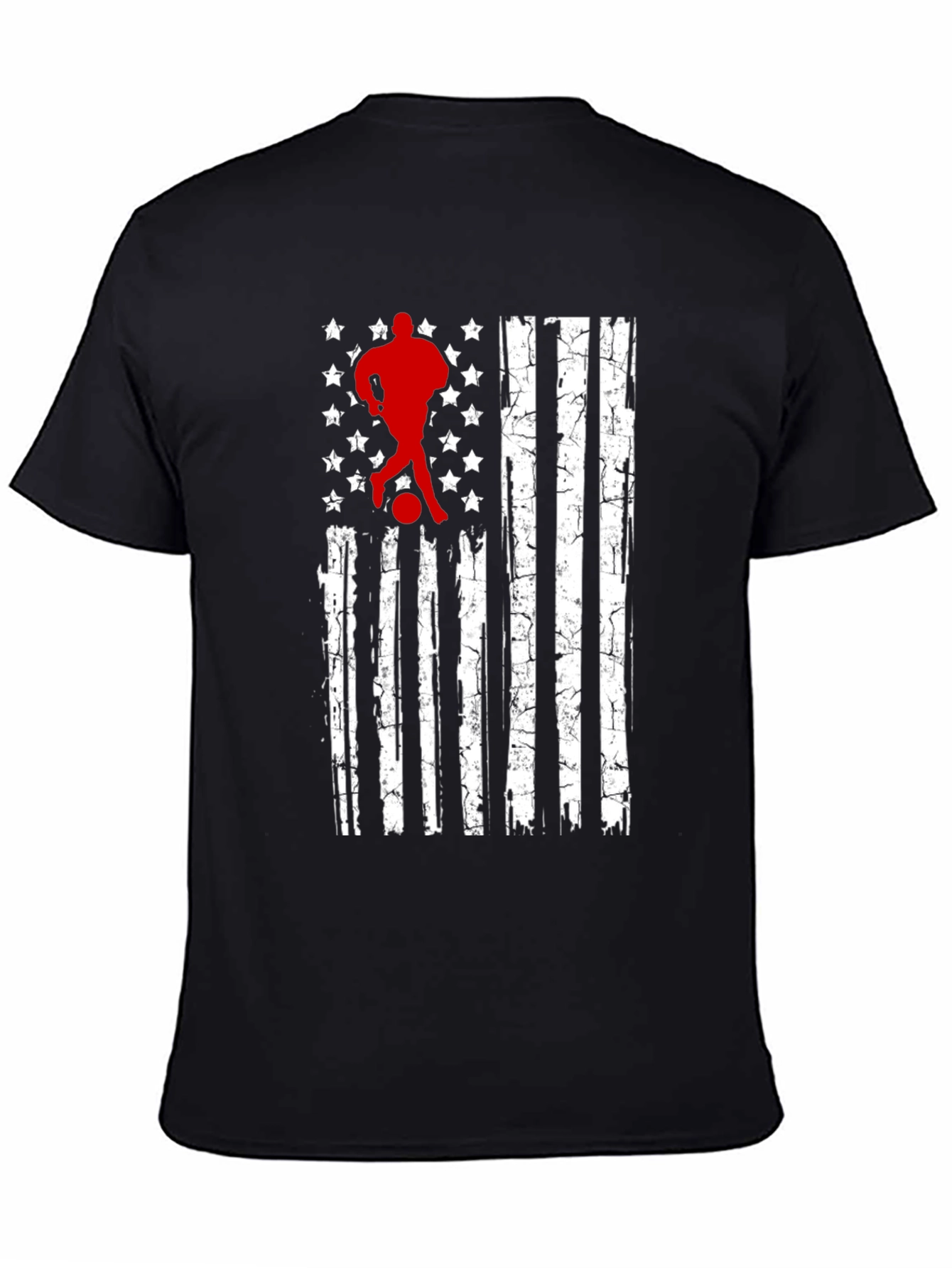 Soccer USA Flag T-Shirt - Patriotic Graphic Tee