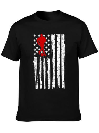 Soccer USA Flag T-Shirt - Patriotic Graphic Tee