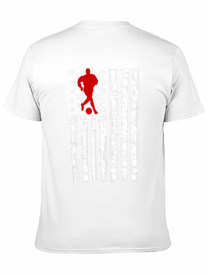 Soccer USA Flag T-Shirt - Patriotic Graphic Tee