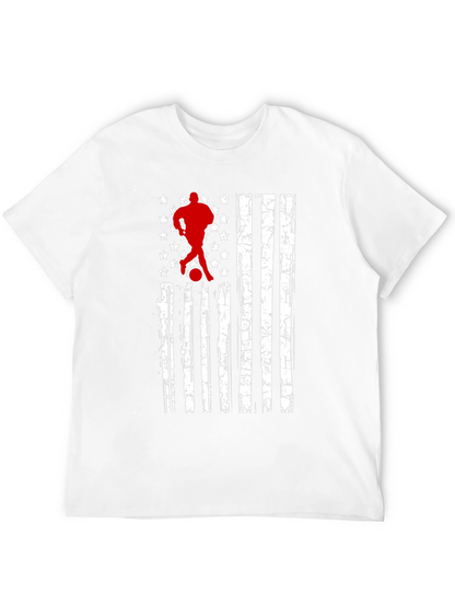 Soccer USA Flag T-Shirt - Patriotic Graphic Tee