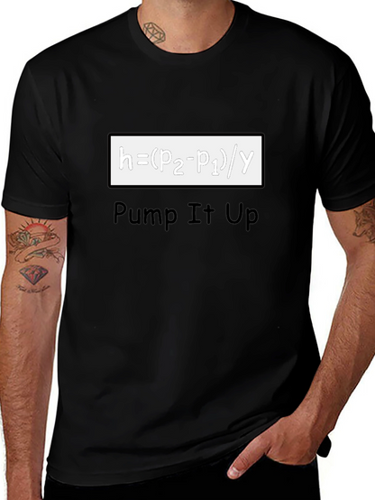 Pump It Up Black T-Shirt - Science Humor