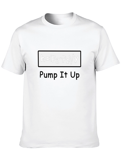 Pump It Up Black T-Shirt - Science Humor
