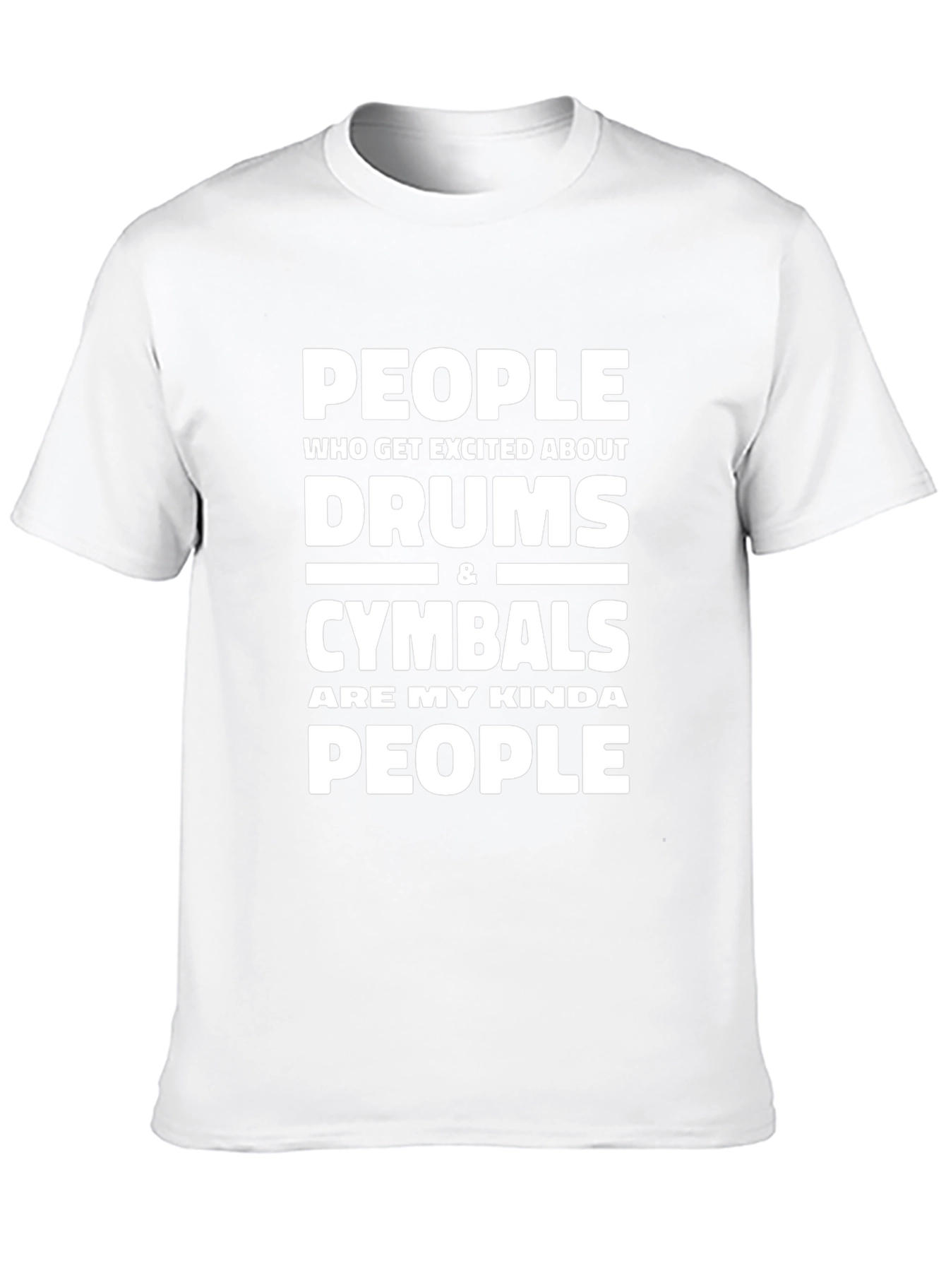 Drum & Cymbal Enthusiast T-Shirt - Black