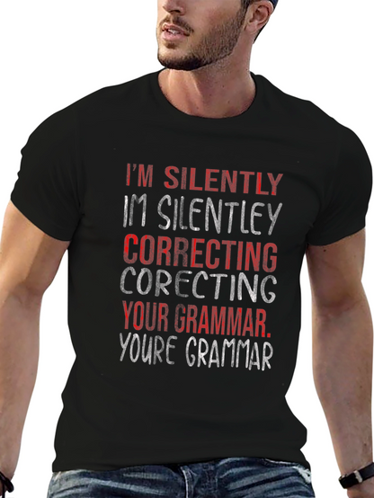 Silently Correcting Grammar Graphic Tee