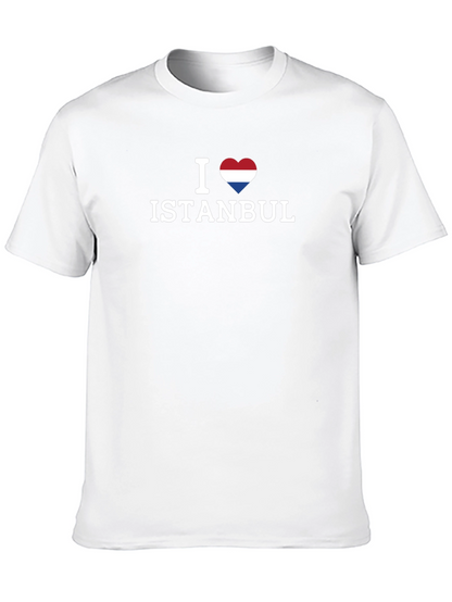 I Heart Istanbul T-Shirt - Black Short Sleeve