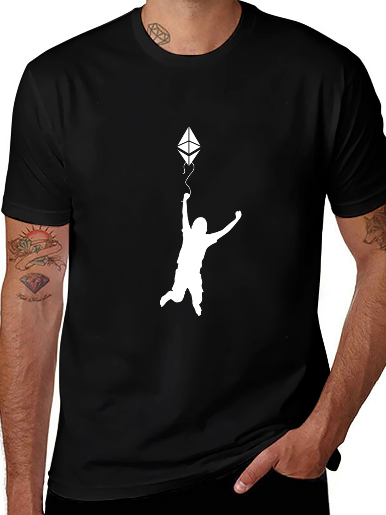 Ethereum Kite Black T-Shirt