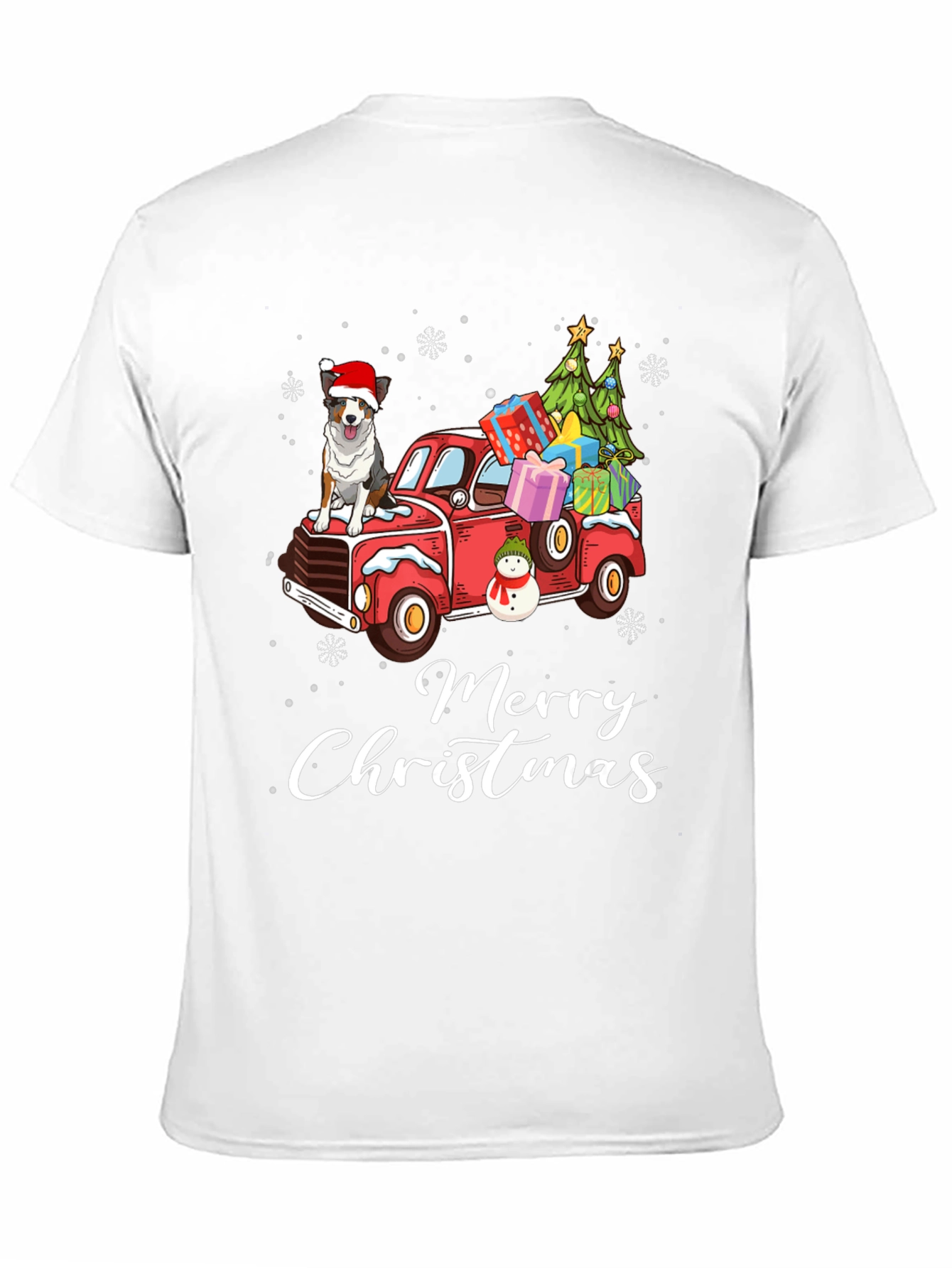 Merry Christmas Dog Truck T-Shirt