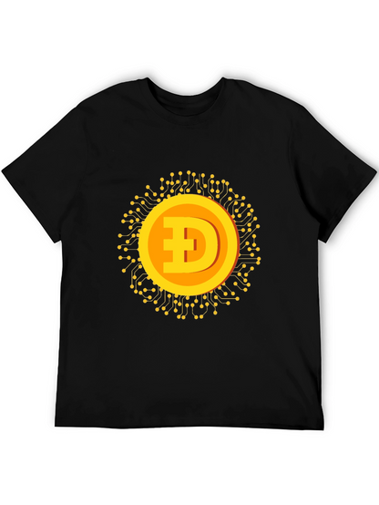 Dogecoin Crypto Graphic T-Shirt - Black