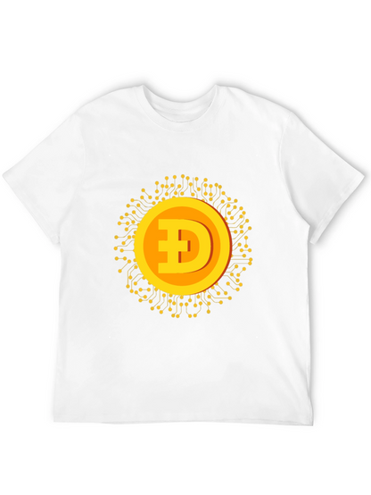 Dogecoin Crypto Graphic T-Shirt - Black