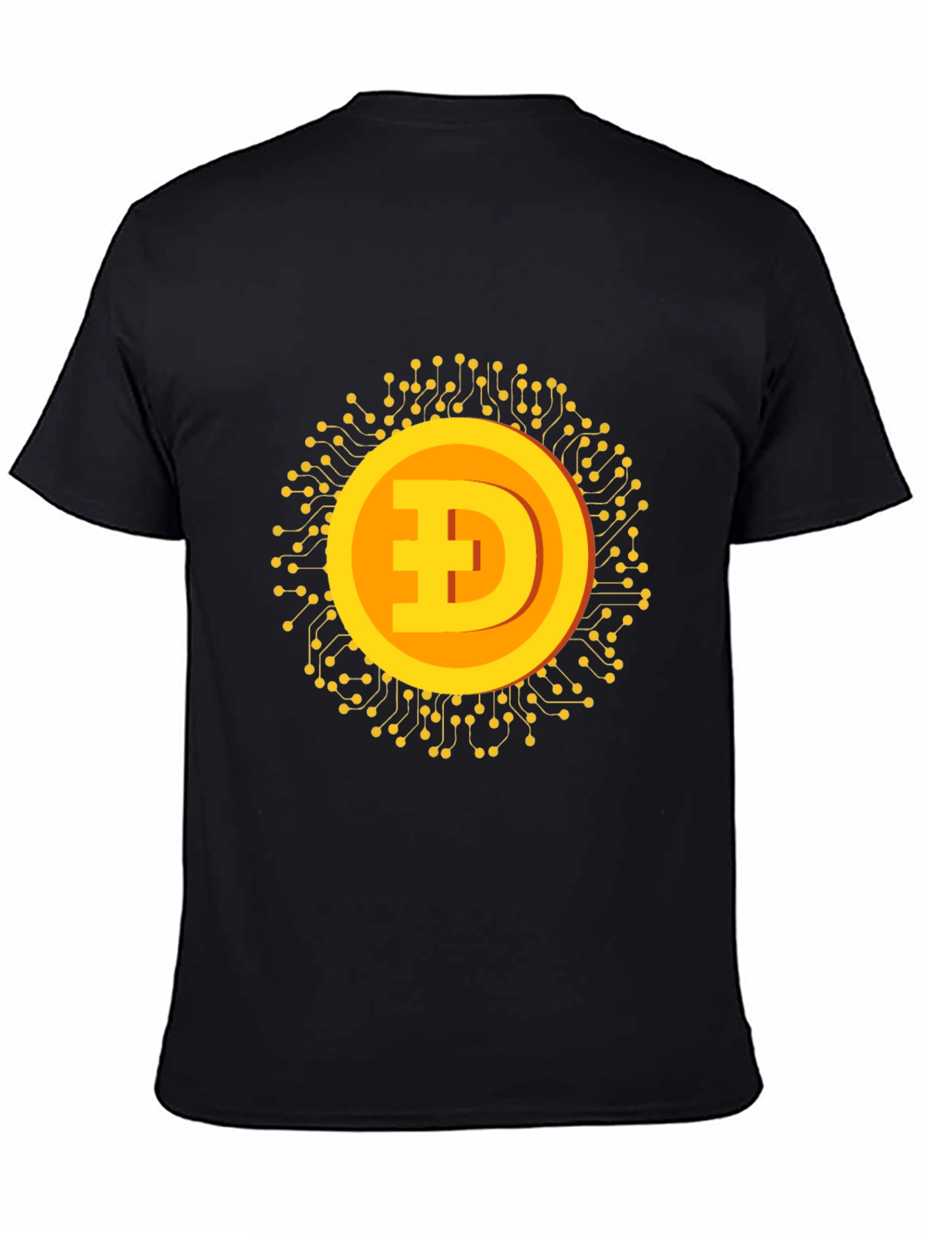 Dogecoin Crypto Graphic T-Shirt - Black