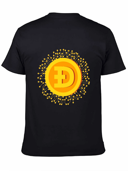 Dogecoin Crypto Graphic T-Shirt - Black