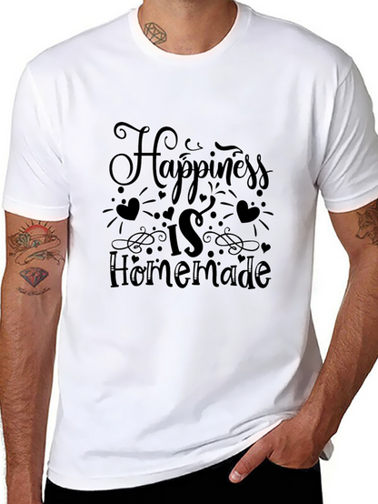 Happiness is Homemade Black Graphic Tee