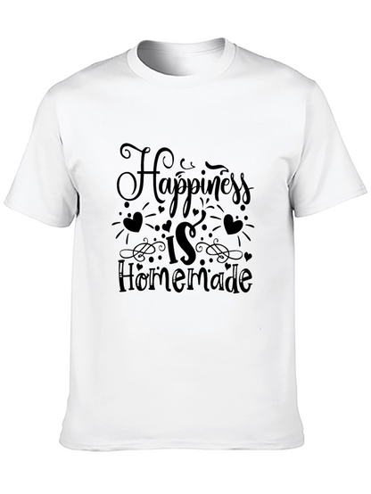 Happiness is Homemade Black Graphic Tee