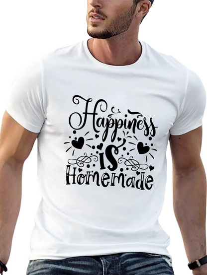 Happiness is Homemade Black Graphic Tee