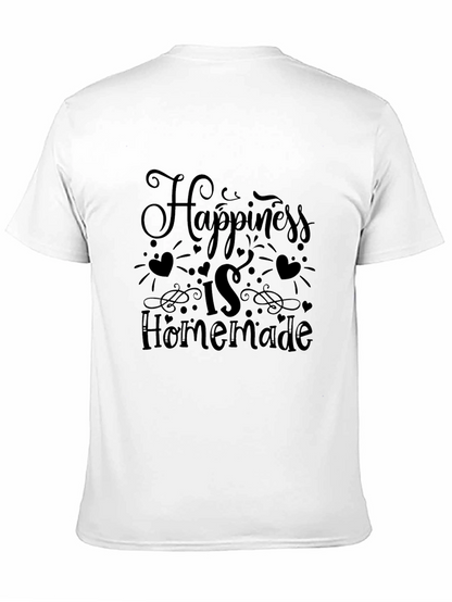 Happiness is Homemade Black Graphic Tee