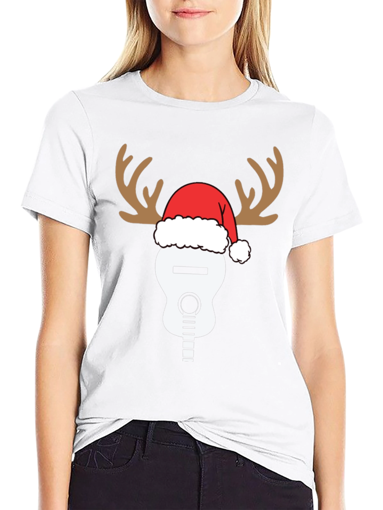 Reindeer Guitar Christmas T-Shirt