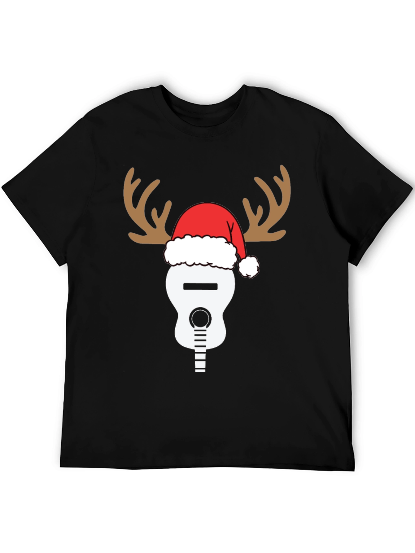Reindeer Guitar Christmas T-Shirt
