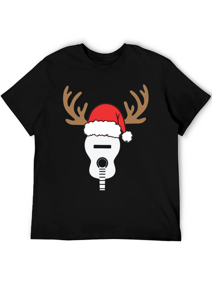 Reindeer Guitar Christmas T-Shirt