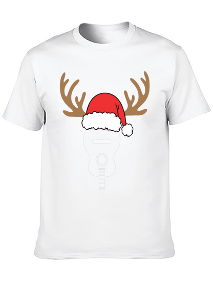 Reindeer Guitar Christmas T-Shirt