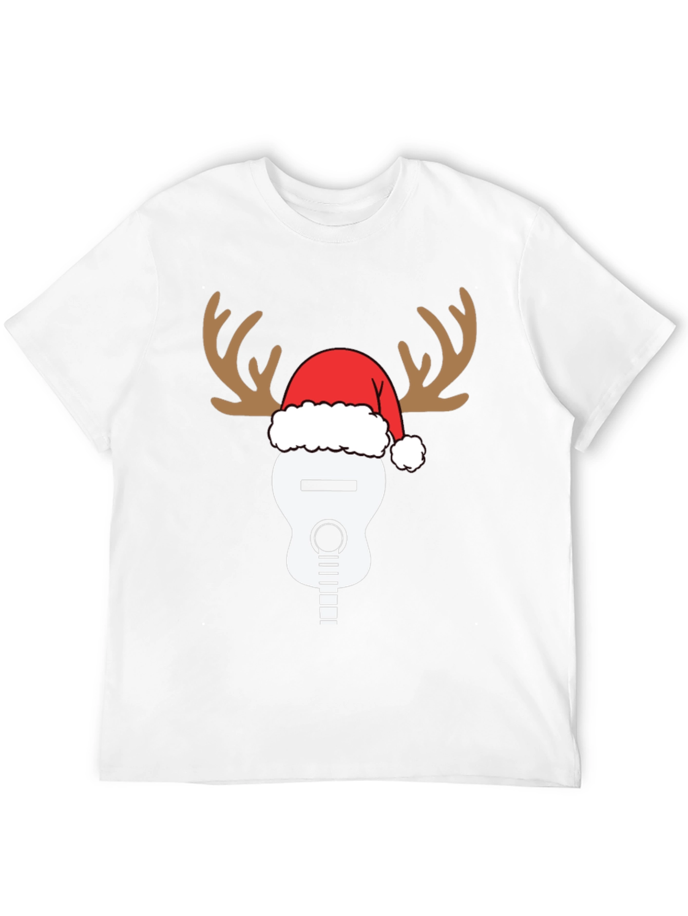 Reindeer Guitar Christmas T-Shirt