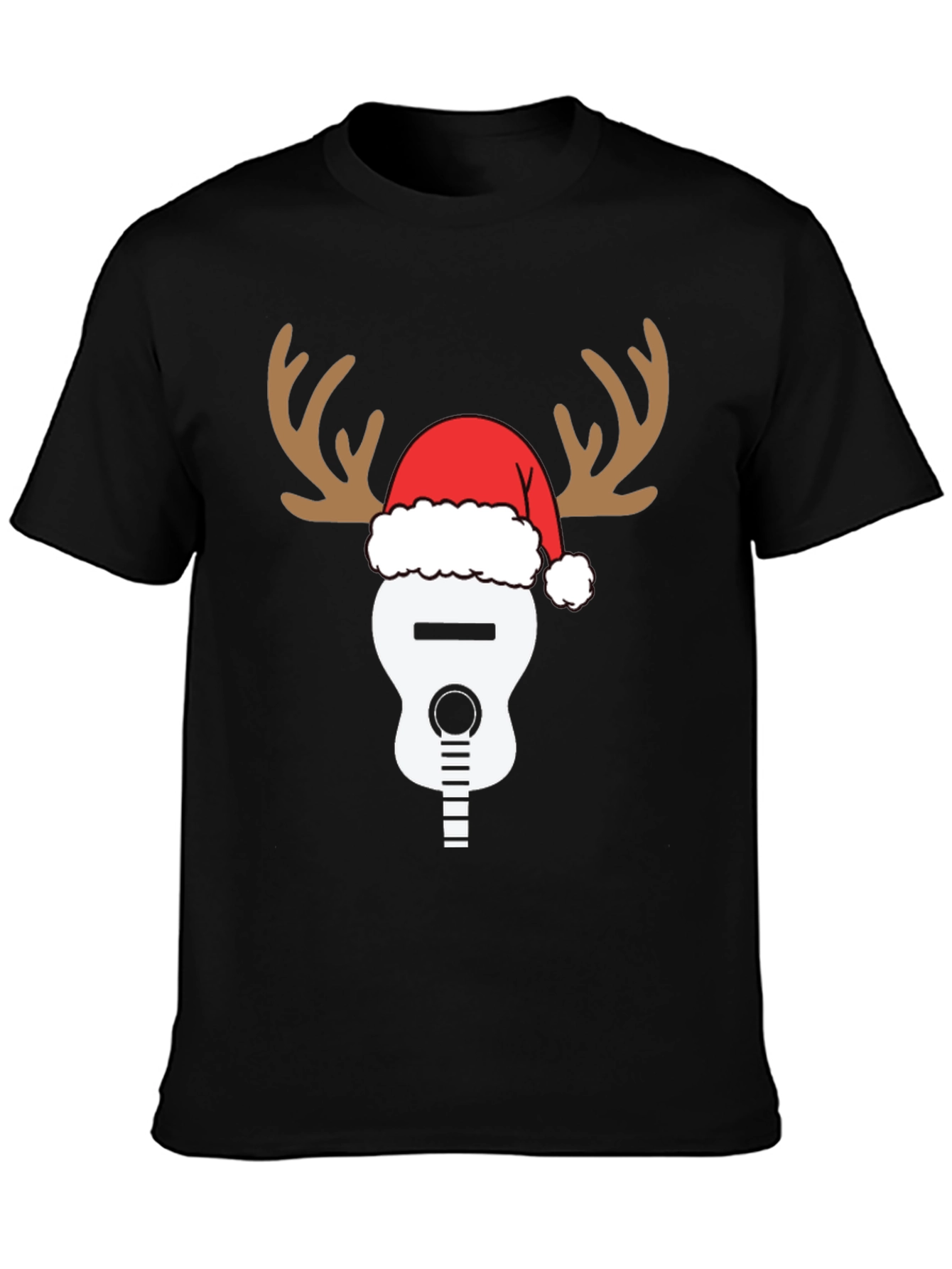 Reindeer Guitar Christmas T-Shirt