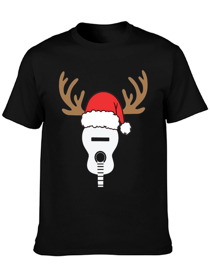 Reindeer Guitar Christmas T-Shirt