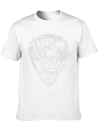 Trust Me Guitar Player Black Graphic T-Shirt