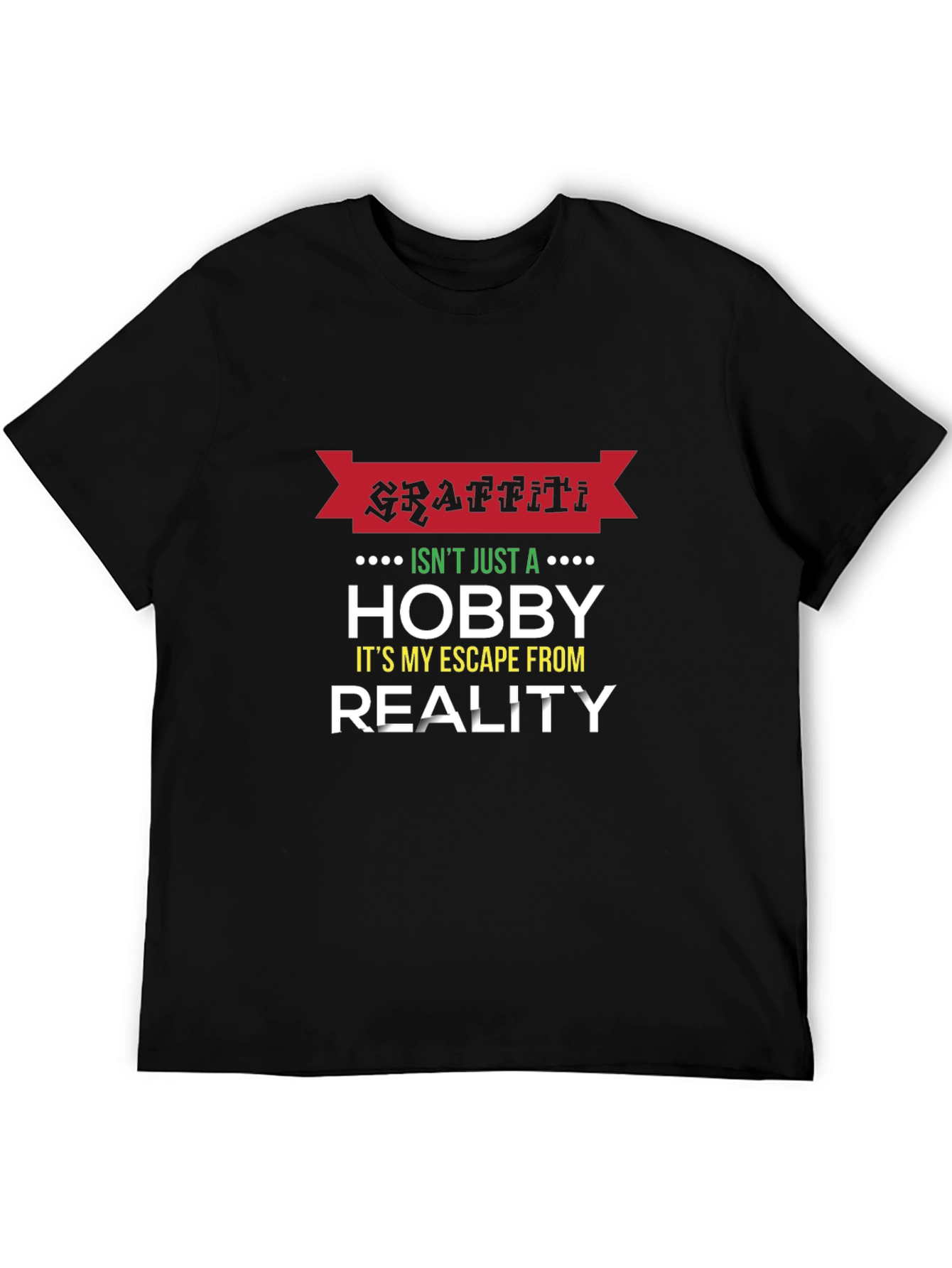 Graffiti Hobby Graphic Tee - Escape Reality T-Shirt