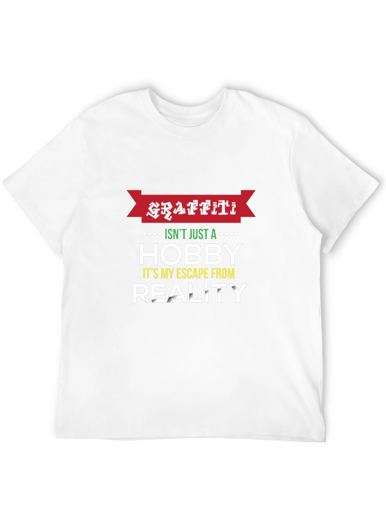 Graffiti Hobby Graphic Tee - Escape Reality T-Shirt
