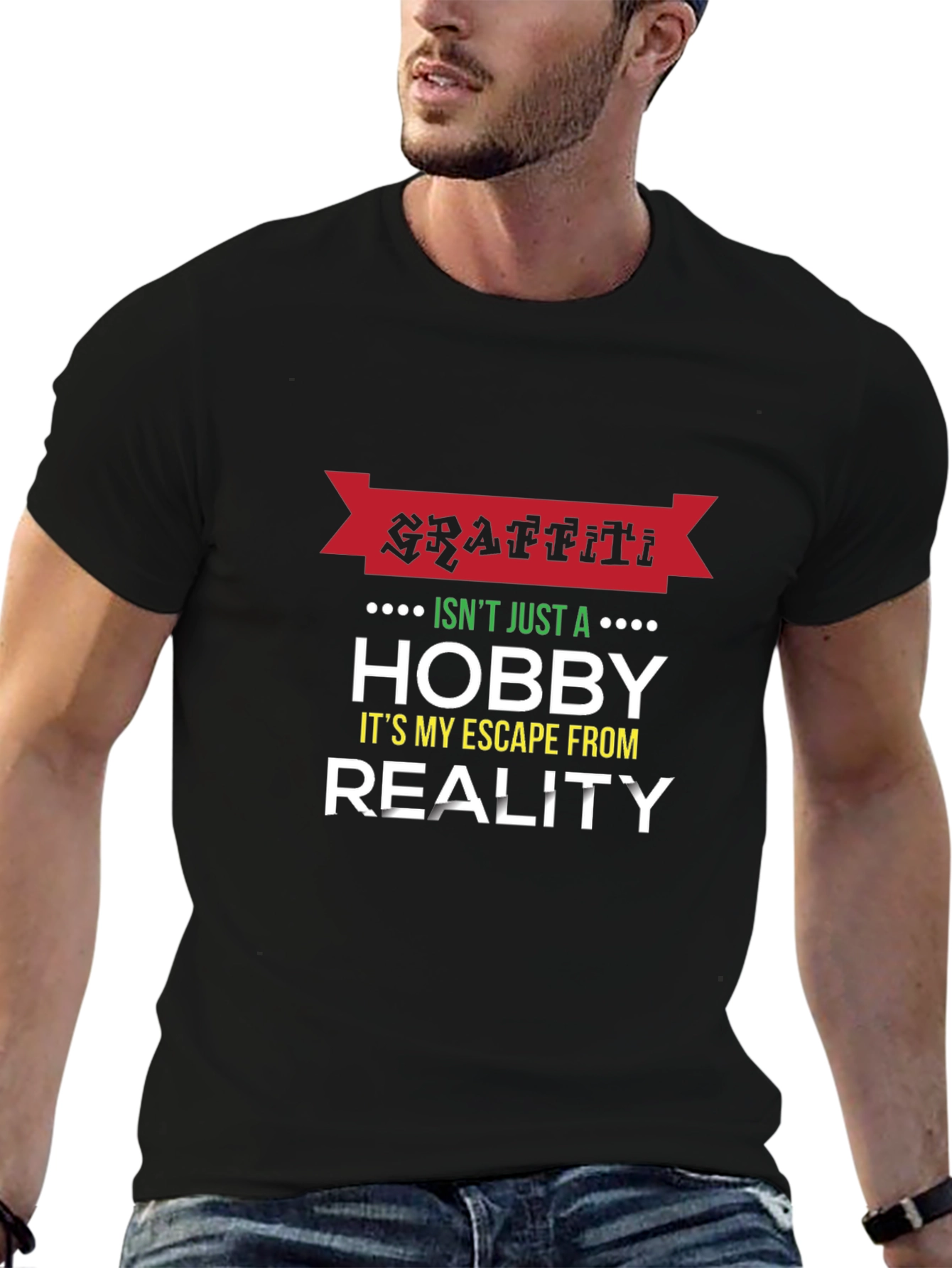 Graffiti Hobby Graphic Tee - Escape Reality T-Shirt
