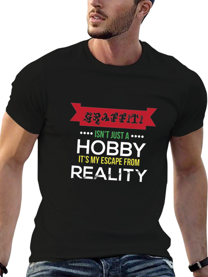Graffiti Hobby Graphic Tee - Escape Reality T-Shirt