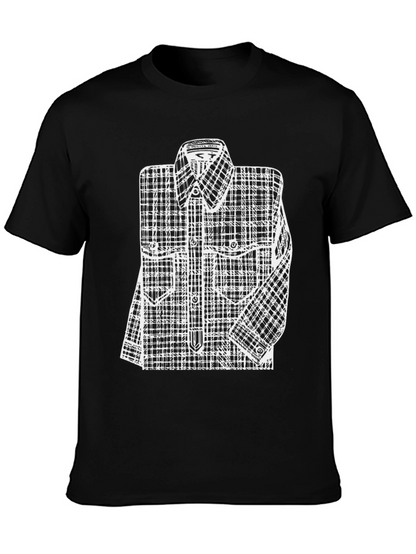 Plaid Shirt Graphic Tee