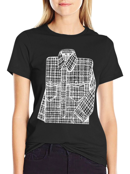 Plaid Shirt Graphic Tee