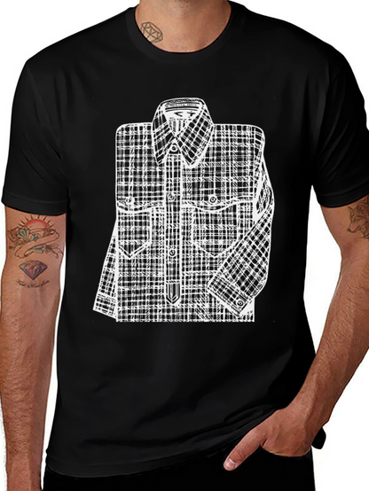 Plaid Shirt Graphic Tee