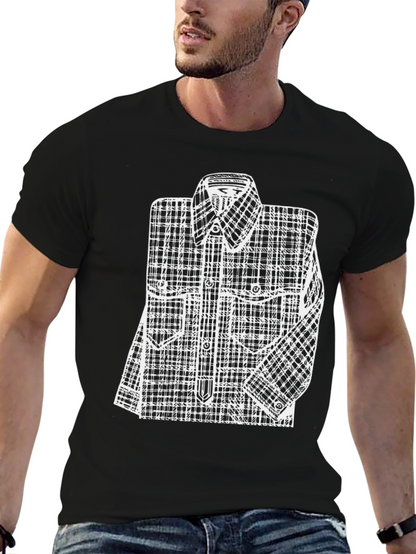 Plaid Shirt Graphic Tee