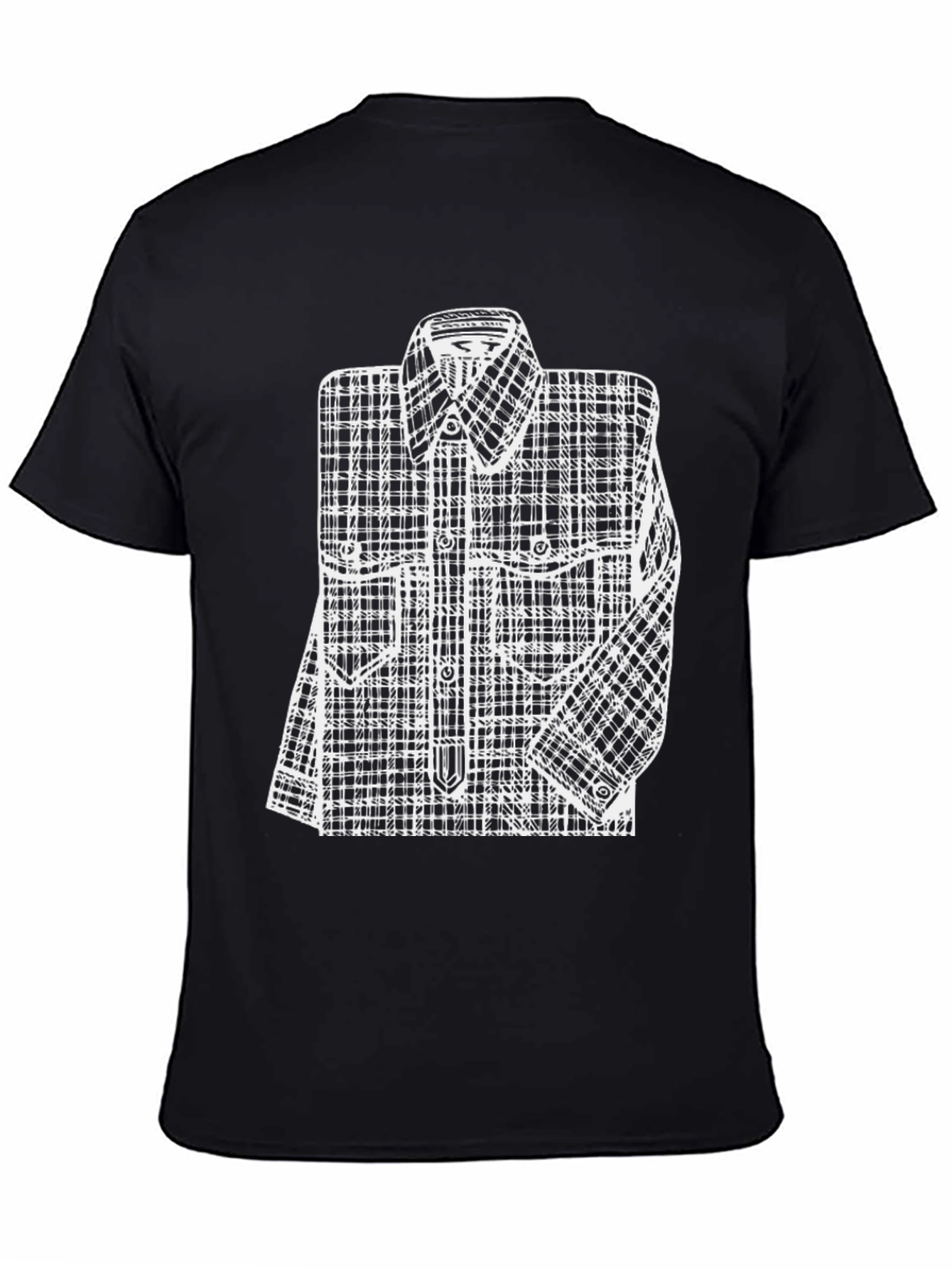 Plaid Shirt Graphic Tee