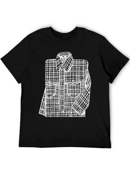 Plaid Shirt Graphic Tee