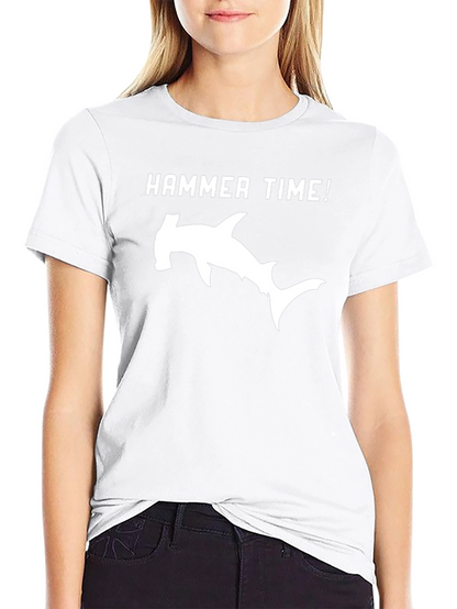 Hammer Time Shark Graphic Tee - Black