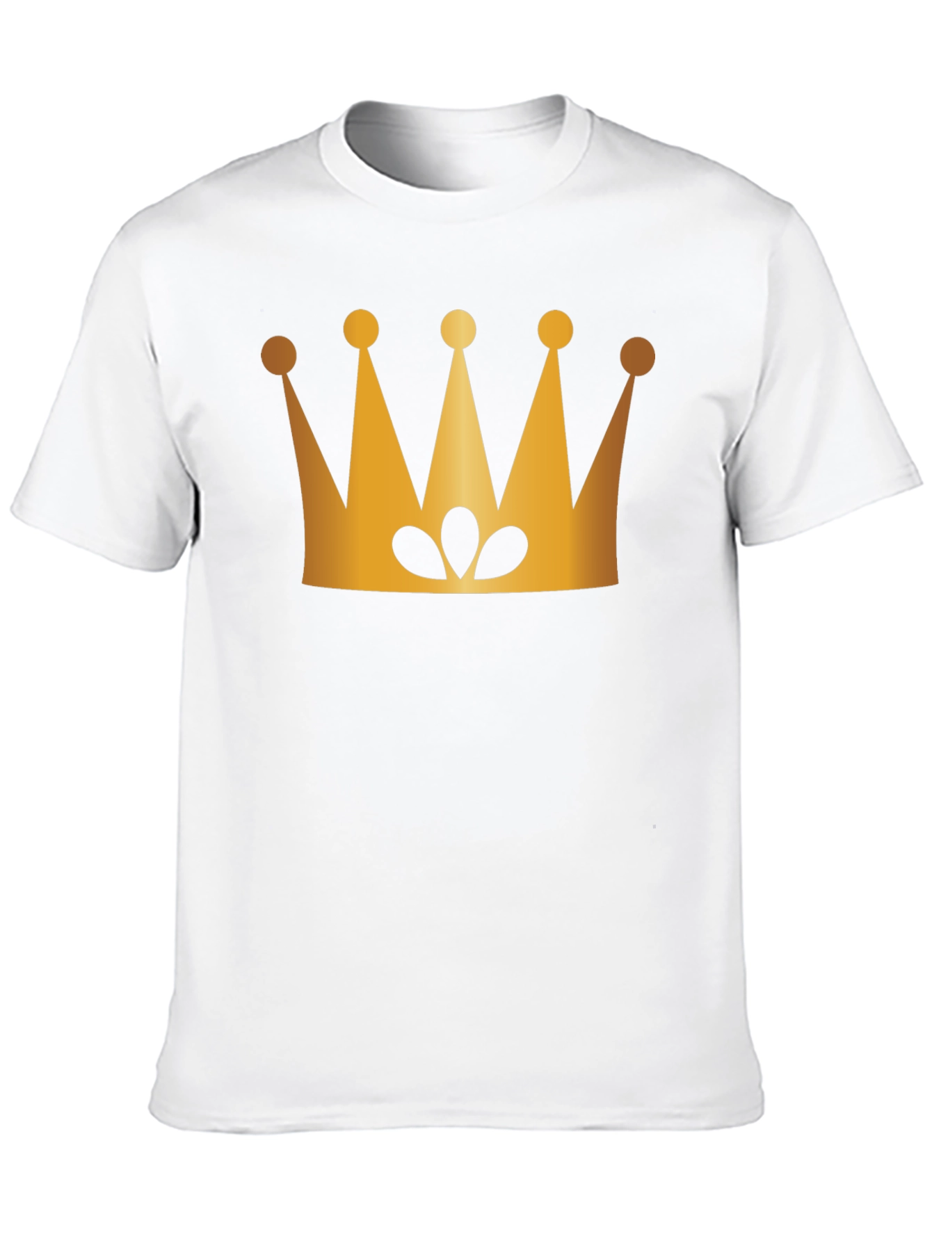 Golden Crown Graphic Black T-Shirt