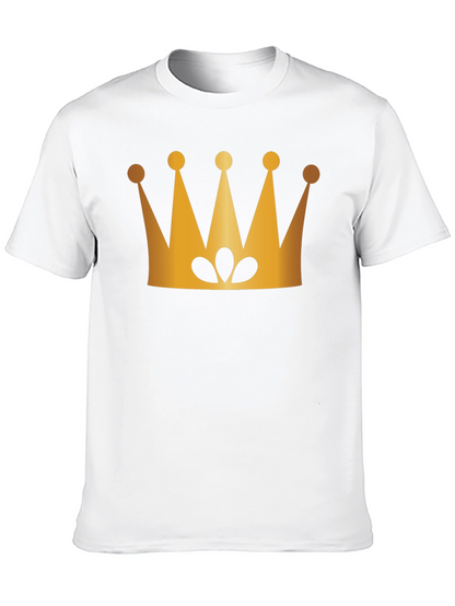 Golden Crown Graphic Black T-Shirt