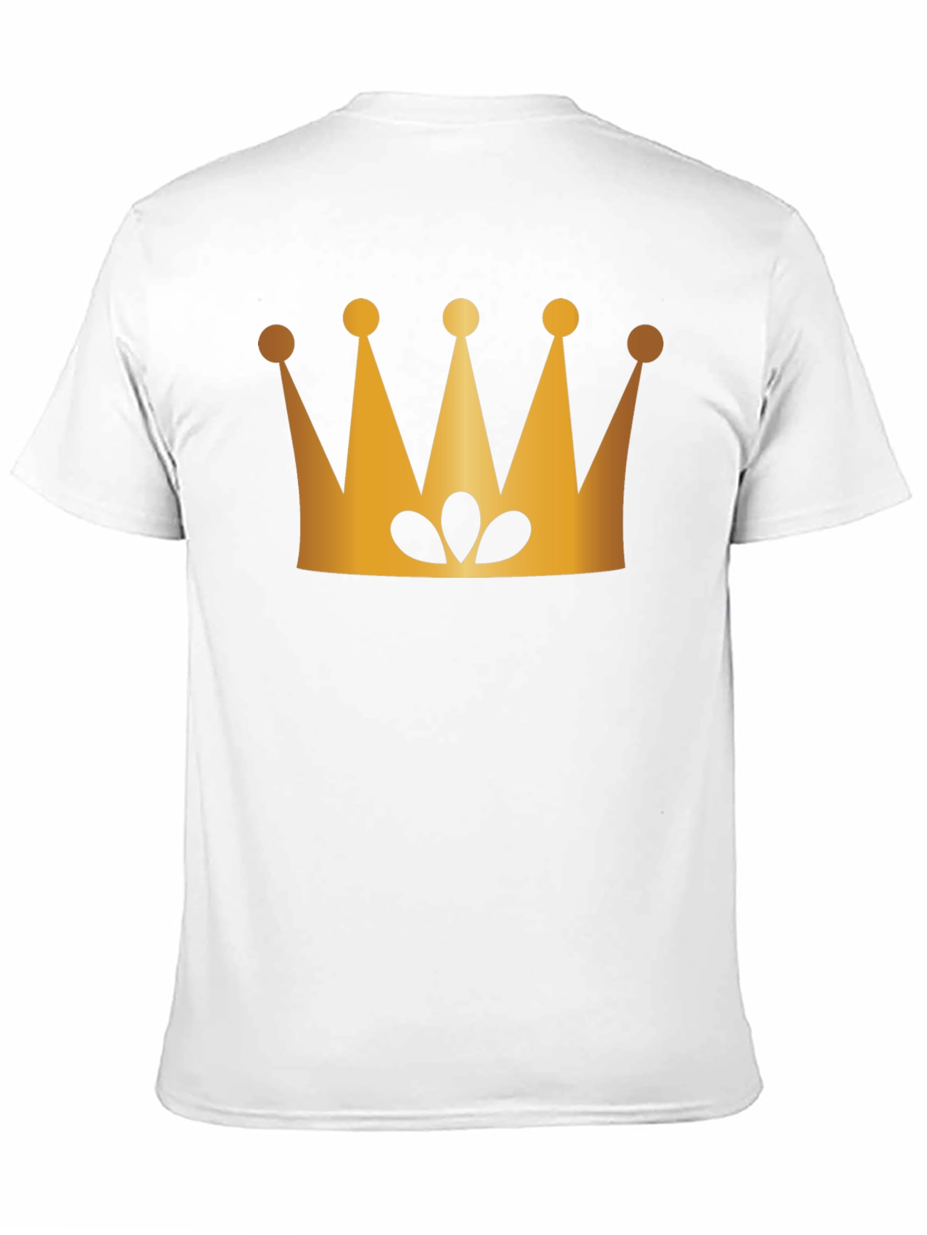 Golden Crown Graphic Black T-Shirt
