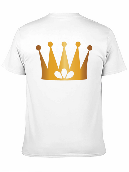 Golden Crown Graphic Black T-Shirt