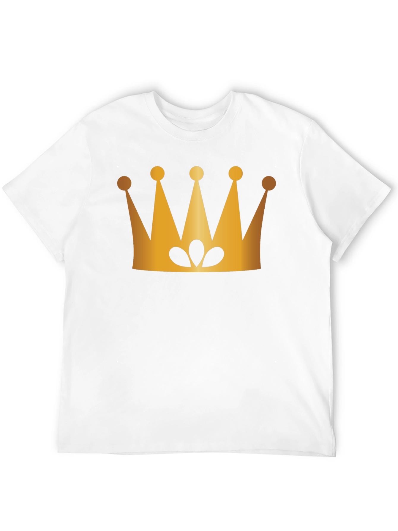 Golden Crown Graphic Black T-Shirt