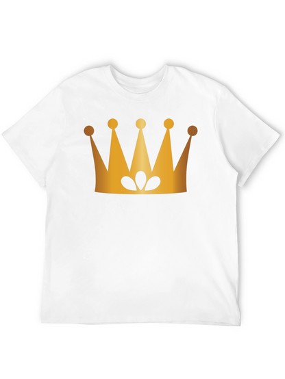Golden Crown Graphic Black T-Shirt