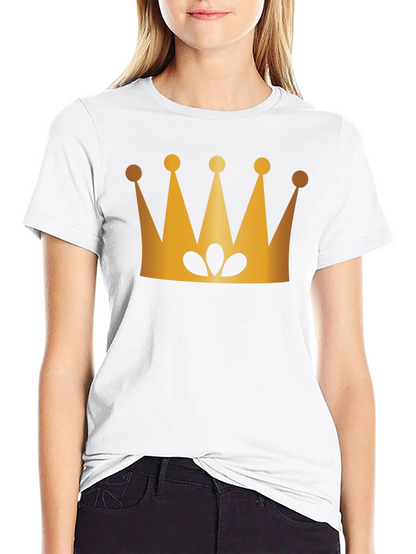 Golden Crown Graphic Black T-Shirt